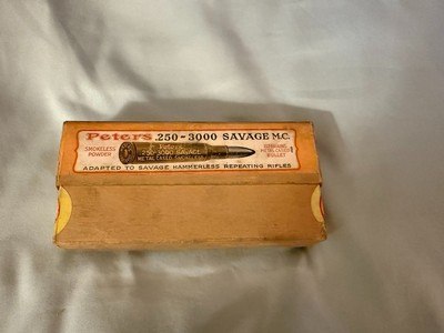 Peters 250 3000 Savage M.C Vintage Cartridges