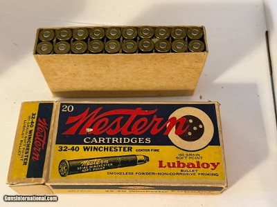 Western, Lubaloy Cartridges, 32 40 Winchester, 165 Grain Soft Point