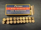 Peters, High Velocity , 348 Winchester, 200 Grain Inner belted Soft Point Bullets