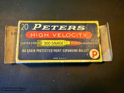 Peters, High Velocity, 300 Savage, 150 Grain Protected Point