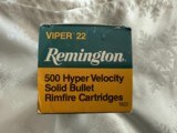 Remington Viper 22 Hyper Velocity Rimfire Cartridges Vintage Brick - 9 Boxes - 6 of 9
