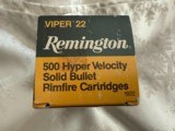 Remington Viper 22 Hyper Velocity Rimfire Cartridges Vintage Brick - 9 Boxes - 7 of 9