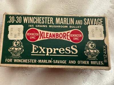 Remington, Kleanbore Express, 30 30 Winchester, Marlin and Savage 165 Gr Express