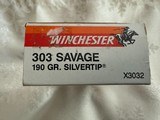 Winchester Super X 303 Savage, 190 Gr. Silvertip Cartridges - 6 of 7