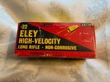 Vintage ELEY High Velocity Non Corresive 22 Long Rifle