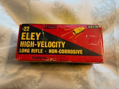 Vintage ELEY High Velocity Non Corresive 22 Long Rifle