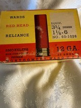 Montgomery Wards Red Head 12 Gauge Vintage Ammo - 4 of 8