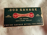 Vintage Remington Kleanbore 303 Savage 195 Grain Ammunition