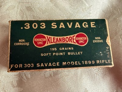 Vintage Remington Kleanbore 303 Savage 195 Grain Ammunition
