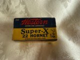 Vintage Box of 22 Hornet Super X
