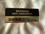 Browning Center Fire Rifle Ammunition 300 SAV 168 Grain soft Point Spitzeer - 6 of 6