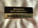 Browning Center Fire Rifle Ammunition 300 SAV 168 Grain Soft Point Spitzer - 6 of 6