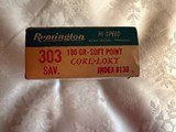 Remington Hi-Speed 303 Savage Center Fire Cartridges - 6 of 6