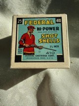 Federal HI-POWEER 410 Gauge Shot Shells Shot 9 Skeet - 1 of 6
