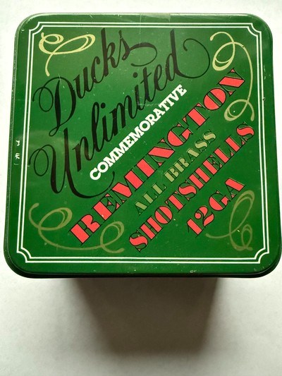 12 Gauge Remington 50th Anniversary Ducks Unlimited Tin