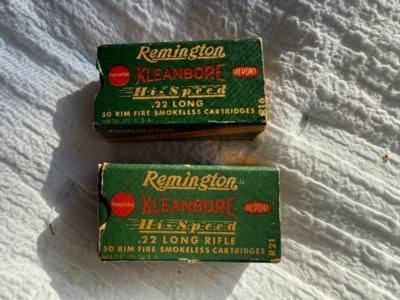 Vintage Remington Kleanbore Hi-Speed 22 Long Rifle