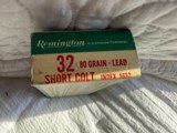 Remington 32 Short Colt 80 Grain Lead CArtridges - 7 of 7