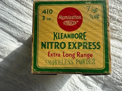 Vintage Remington Kleanbore Nitro Express 410 Shells