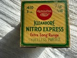 Vintage Remington Kleanbore Nitro Express 410 Shells
