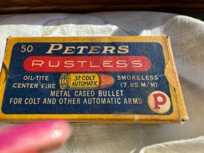 Vintage Peters Rustless 32 Colt Automatic