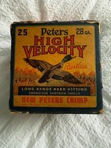 Vintage Peters Rustless High Velocity 28 Gauge Ammo - 1 of 5