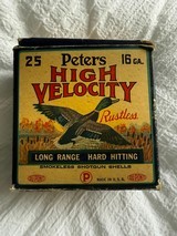 Vintage Peters High Velocity 16 Gauge Rustless Ammo - 1 of 6
