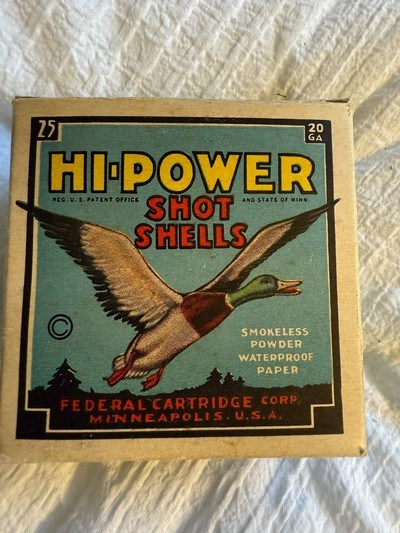 Vintage Hi-Power shot shells 20 gauge
