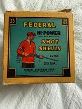 Vintage Federal High Power Shot Shells 28 gauge - 2 of 7