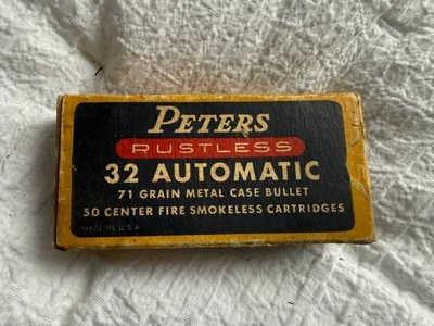 Peters Rustless 32 Automatic 71 Grain Metal Case Bullets - Image 2 of 7