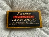 Peters Rustless 32 Automatic 71 Grain Metal Case Bullets - Image 2 of 7