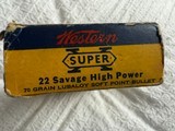 Western Super X 22 Savage High Power Lubaloy Bullets - Image 6 of 7