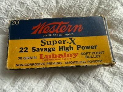 Western Super X 22 Savage High Power Lubaloy Bullets - Image 2 of 7