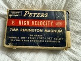 Vintage Peters High Velocity 7MM Remington Magnum Bullets - Image 2 of 8