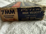 Vintage Peters High Velocity 7MM Remington Magnum Bullets - Image 7 of 8