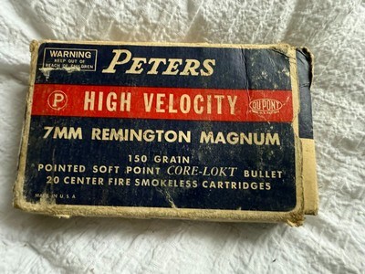 Vintage Peters High Velocity 7MM Remington Magnum Bullets - Image 2 of 8