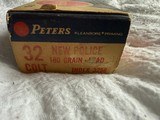 Vintage Peters New Police 32 ColtCenter Fire Cartridges - Image 7 of 7