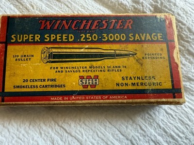 Winchester Super Speed 250-3000 Savage - Image 1 of 6