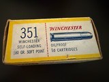 Winchester 351 Self Loading 180 Gr Soft Point Cartridges - 3 of 6