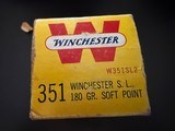 Winchester 351 Self Loading 180 Gr Soft Point Cartridges - 6 of 6