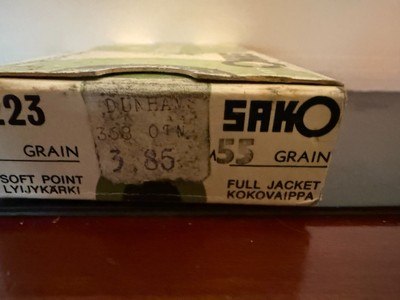 SAKO 223 Center Fire Cartridges - Image 3 of 5