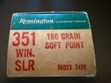 Remington 351 Winchester self loading 180 Grain Soft Point - 6 of 7