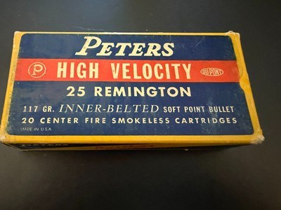 Peters High Velocity 25 Remington Soft Point Bullets - Image 1 of 7