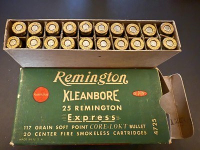 Remington Kleanbore 25 Remington Express 117 Grain Soft Point Bullets - Image 1 of 4