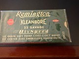 Remington Kleanbore 22 Savage High Speed 65 GR Cartridges - Image 1 of 4