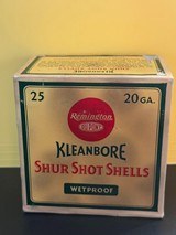 Remington Kleanbore Shur Shot Shells 20 Gauge - Image 1 of 7