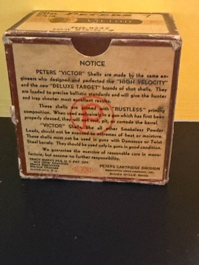Peters Victor Ristless Smokeless Shotgun Shells 20 Gauge - Image 3 of 6