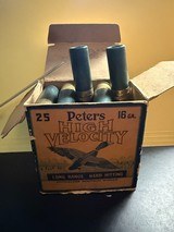 Peters High Velocity 16 Gauge Vintage Ammo - Image 2 of 5