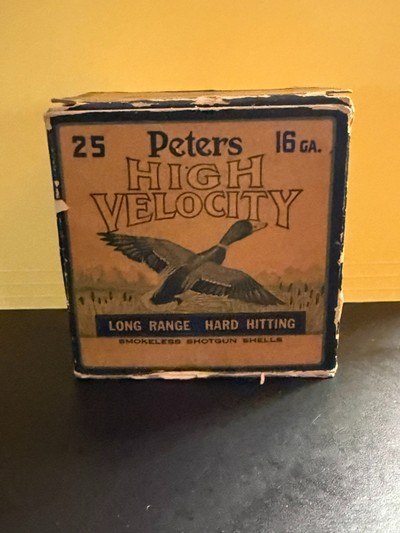 Peters High Velocity 16 Gauge Vintage Ammo - Image 1 of 5