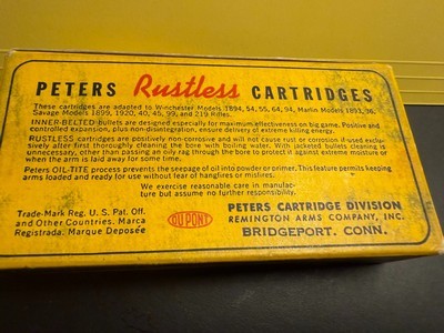 Peters High Velocity 30-30 Winchester Vintage - Image 4 of 7