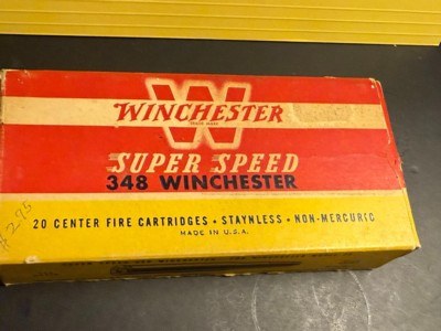 Winchester Super Speed 348 Winchester center Fire Cartridges - Image 1 of 7